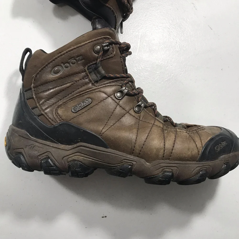 Womens  Brown Hiking Boots  Size 9 Durable Outdoor Trail Shoes SB-